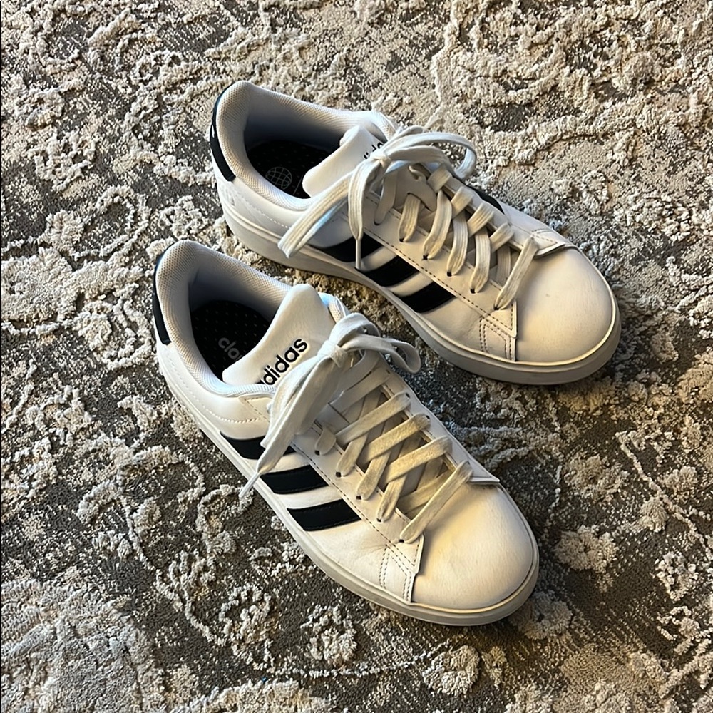 Adidas White and Black Sneakers